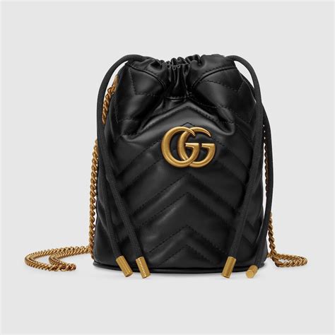 gucci bolsa bucket gg marmont mini|GG Marmont leather backpack.